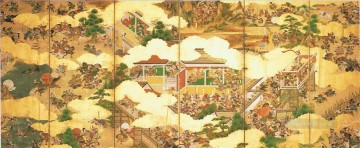 genpei kassen Kano Motonobu Japonés Pinturas al óleo
